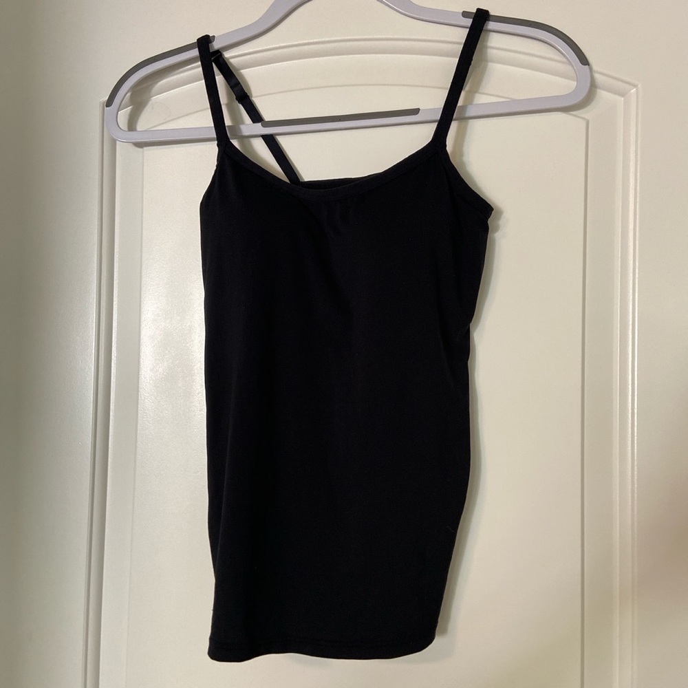 Uniqlo Black Athletic Tank Top w Built In Bra